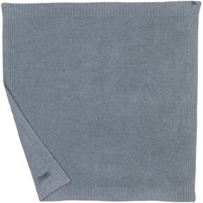 Barefoot Dreams CozyChic Lite Baby Receiving Blanket, Coal, 30"x30"