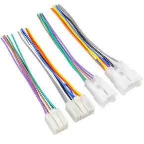 Stereo Wiring Harness Kit Compatible with Toyota Camry Corolla Tundra 4runner Highlander,Female to Male Car Radio Wire Adapter for Subaru Forester WRX Outback Radio Connector