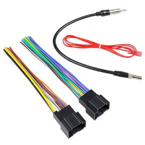 Radio Wiring Harness Adapter Compatible with Chevrolet Silverado Express Sierra Captiva Suburban GMC Savana Yukon Buick Car Stereo Wire Connector 14&16Pin Radio Antenna Cable