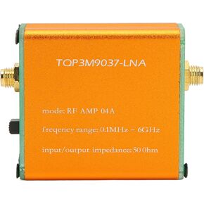 Low Noise Amplifier, Professional 20dB RF Power Amplifier, Low Noise Amplifier Module Board, LNA RF Power Preamplifier Module for Shortwave FM Radio(Shipped with Built in Battery)
