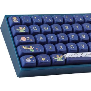 PBT Keycaps 148 Keys Custom Little Prince Keycap Set Cute MOA Profile Keycaps Dye-Sublimation for Cherry Gateron MX Swithes 60% Mechanical Keyboards
