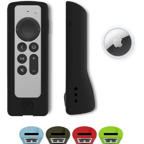 GripStand™ Apple TV Remote Case: Stand-Up Design, Enhanced Grip, Anti-Slip & Drop Protection, AirTag Compatible, Fits Siri Apple TV 4K/HD (2nd & 3rd Gen) – Sky Glow by 73&Sunny.