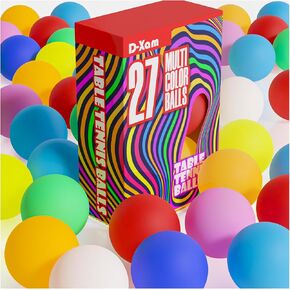 27 Pack Ping Pong Balls - Plastic Table Tennis Ball Ideal for Beginner Craft Party School Activities Family Games, Pets Cat Dog - Not Suitable for Pro Players