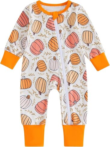 Western Baby Girl Boy Clothes Cow Print Long Sleeve Zipper Bodysuit One Piece Jumpsuit Cowboy Fall Winter Outfits in Kuwait
