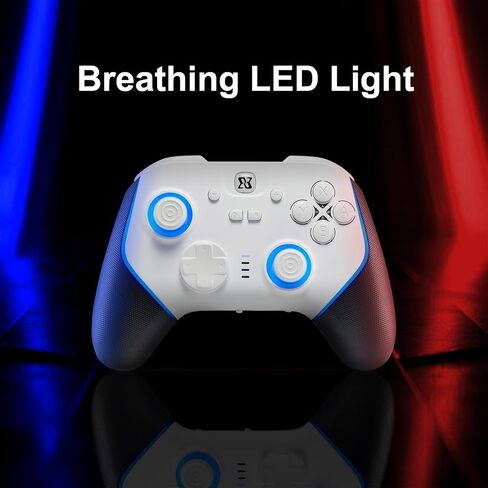 BINBOKPLAY Ultra Pro Controller, Game Controller for PC/Switch/Steam Deck etc.7 Color LED Hall Effect Controller with Microswitch Buttons, PC Controller Wireless Changeable Digital & Analog Trigger in Saudi Arabia