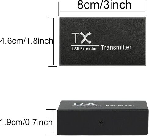 GINTOOYUN 196ft USB 2.0 Extender Adapter,USB Extender with 4 USB 2.0 Hub Over Cat5e/6 to 60m,Use CAT6 Cable Can Make Low Speed USB Devices Transmit Extend Up to 200m,Support Windows,Mac OS X,Linux,etc in Saudi Arabia