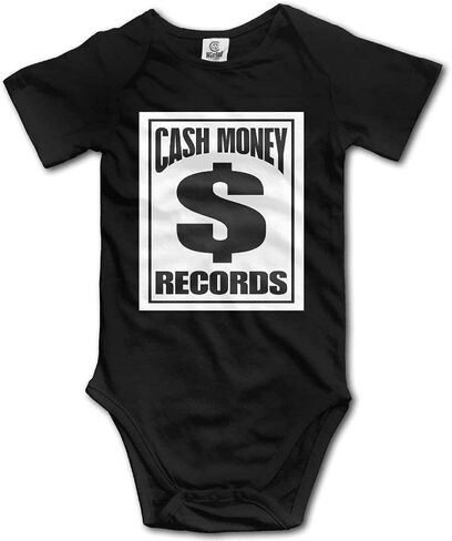 Baby's Cash Money Records Hanging Bodysuit Short Sleeve Romper Infant Outfits in Saudi Arabia
