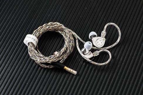Linsoul SIMGOT EW300 1DD+1Planar+1PZT Hybrid Driver in Ear Monitor, Wired Earbuds IEM, Gaming Earbuds with Detachable Nozzles, Silver-Plated OFC IEM Cable for Audiophile Musician (EW300 DSP) in Saudi Arabia