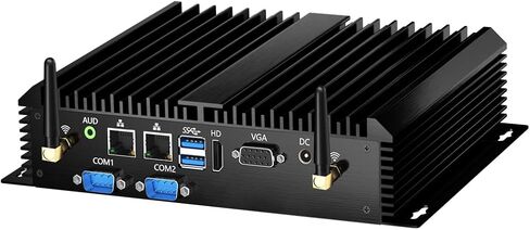 msecore Industrial PC, Fanless Mini Computer with Core i7-5500U, 16G RAM 512G SSD, Dual NIC, 2*COM RS232, Wi-Fi/4G, 1*HDMI 1*VGA, Dual Display, Windows 10 Pro/Linux/Ubuntu in Saudi Arabia