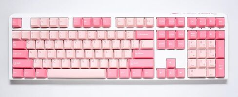 Ducky One 3 Gossamer Pink Hotswap Double Shot PBT QUACK Mechanical Keyboard (Cherry MX Silver) in Saudi Arabia