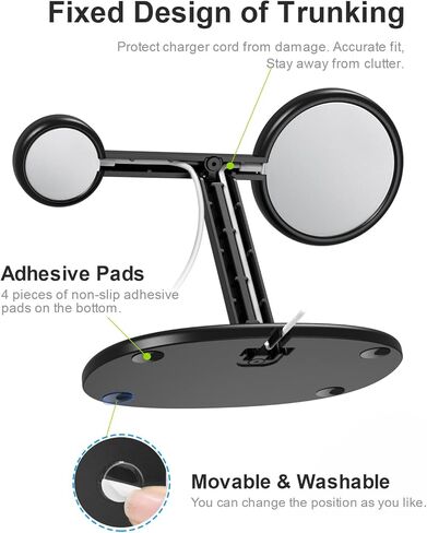 حامل هاتف EWA 2 في 1 لشاحن Mag Safe، مزيج ممتاز لشاحن iPhone وساعة، متوافق مع iPhone 15/14/13/12/pro/pro Max وApple Watch [Magsasfe غير متضمنة] in Kuwait