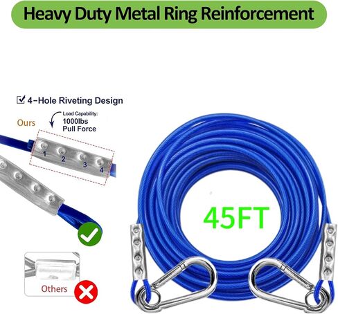 Dog Tie Out Stake 360°Swivel Dog Run Stake,Dog Runner for Yard,Use Any Dog Tie Out Cable or Yard Leash in Saudi Arabia
