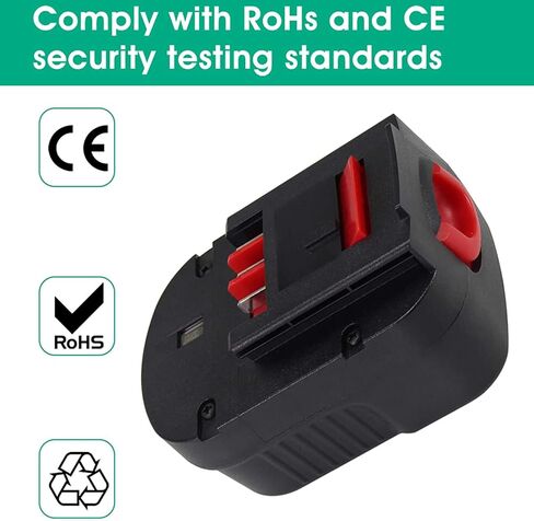 2Pack 3600mAh Ni-Mh Replacement for Black and Decker 12V Battery Compatible with Black and Decker 12 Volt Battery HPB12 FS120BX FSB12 FS120B A1712 A12 BD12PSK SS12 BDID1202 XD1200K CDC120ASB HPD12K-2 in Kuwait