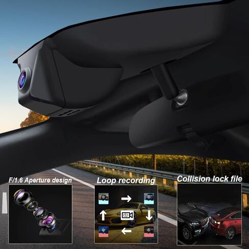 كاميرا داش 4K لسيارة Toyota RAV4 2017 2018 LE Limited XLE SE Adventure Platinum، فيديو 2160P، مظهر OEM، مستشعر G، WiFi، التوصيل والتشغيل، بطاقة 64 جيجابايت مجانية in Kuwait