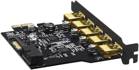 USB 3.2 GEN1 5Gbps Type-E (Key A) + USB3.0 19pin Front Panel Expansion Board, Compatible with XP/ WIN7/ WIN8 /Vista/ WIN10/ WIN11 32BIT/64BIT/ Linux. in Kuwait
