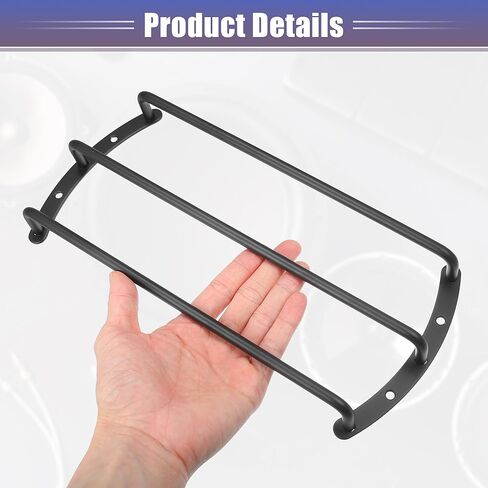 ACROPIX Universal Black Iron 12" Speaker Grill Bar Audio Speaker Subwoofer Grill Grille 12 inch 3 Bar Speaker Grille Bar Woofer Protective Cover with Screws - Pack of 1 in Saudi Arabia