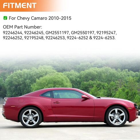 LED Side Marker Lights Front Rear Bumper Marker Lamps for 2010-2015 Chevy Camaro White, Smoked Lens Fender Reflectors 4PCS in Kuwait