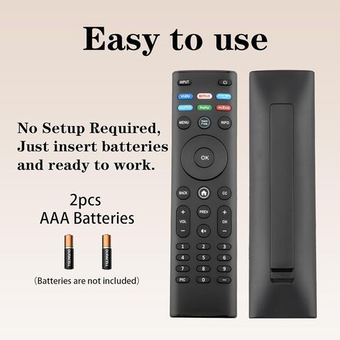 Replacement Remote Control for Vizio Smart TV (XRT140), Compatible with E/V/M/D/P/PX Series LED LCD HD 4K UHD HDR Smart TVs in Saudi Arabia