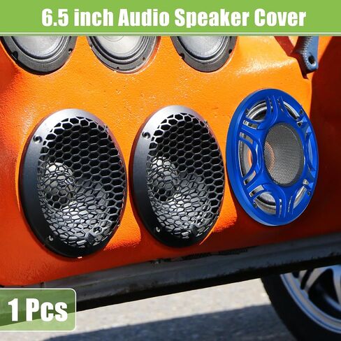 ACROPIX Universal 6.5" Car Speaker Grills Cover Mesh Round 6.5 Inch Audio Speaker Subwoofer Guard Protector Case with Mounting Screws Iron Blue - Pack of 1 in Saudi Arabia