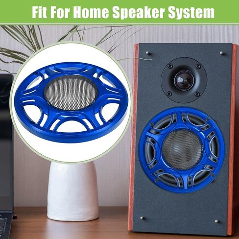 ACROPIX Universal 6.5" Car Speaker Grills Cover Mesh Round 6.5 Inch Audio Speaker Subwoofer Guard Protector Case with Mounting Screws Iron Blue - Pack of 1 in Saudi Arabia