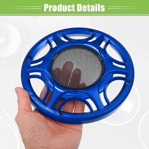 ACROPIX Universal 6.5" Car Speaker Grills Cover Mesh Round 6.5 Inch Audio Speaker Subwoofer Guard Protector Case with Mounting Screws Iron Blue - Pack of 1 in Saudi Arabia