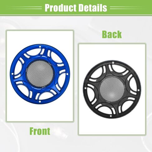 ACROPIX Universal 6.5" Car Speaker Grills Cover Mesh Round 6.5 Inch Audio Speaker Subwoofer Guard Protector Case with Mounting Screws Iron Blue - Pack of 1 in Saudi Arabia