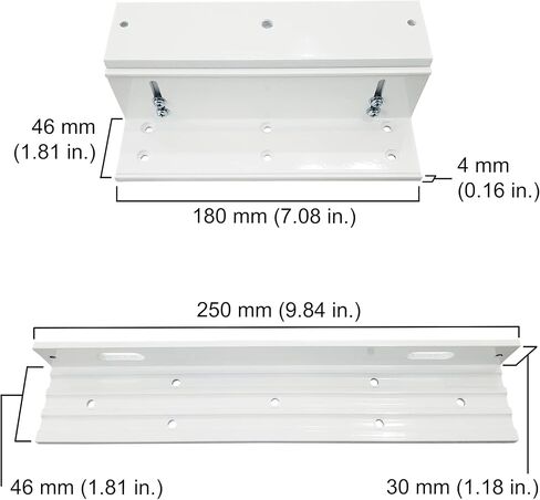 Visionis LZ600 L and Z Bracket 600lbs Electromagnetic Lock for Inswinging Door Access Control Maglock in Kuwait