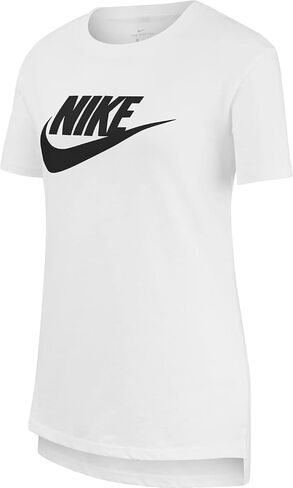 Nike Girl's NSW Tee DPTL Basic Futura (Little Kids/Big Kids) White/Ocean Bliss XL (18-20 Big Kid) in Saudi Arabia