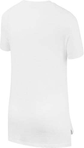Nike Girl's NSW Tee DPTL Basic Futura (Little Kids/Big Kids) White/Ocean Bliss XL (18-20 Big Kid) in Saudi Arabia