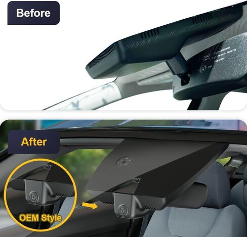كاميرا Fitcamx 4K Dash مناسبة لسيارة Hyundai Santa Fe 2021 2022 2023 (الجزء رقم #S2500) مع تعتيم تلقائي، مظهر OEM، فيديو UHD 2160P، تسجيل حلقة، WiFi & APP، مستشعر G، سهل التركيب، بطاقة 64 جيجابايت in Kuwait