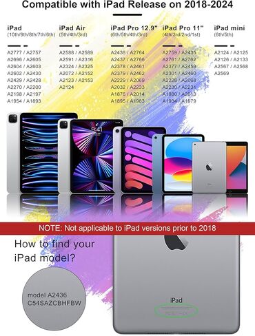 Stylus Pen for iPad - 13 Min Fast Charging Apple Pencil with Palm Rejection & Tilt Sensitivity, Magnetic iPad Pencil for iPad 6-10 Generation, iPad Air 3 4 5, iPad Mini 5 6, iPad Pro 11" 12.9" M4 in Kuwait