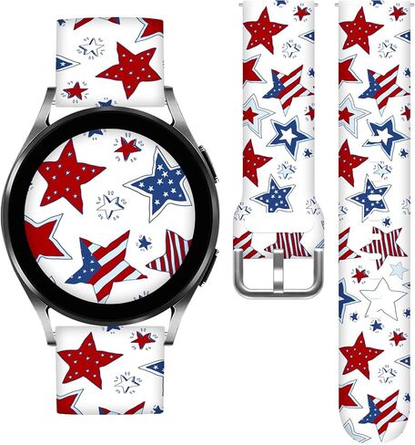 20mm Silicone Band Compatible with Samsung Galaxy Watch 6/6 Classic / 5/5 Pro / 4/4 Classic / 3 / Active 2 1, Sizes 40mm 41mm 42mm 44mm 45mm 46mm, Replacement Strap for Women Men in Saudi Arabia