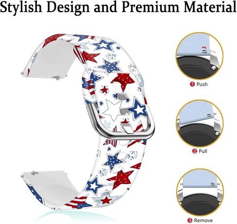 20mm Silicone Band Compatible with Samsung Galaxy Watch 6/6 Classic / 5/5 Pro / 4/4 Classic / 3 / Active 2 1, Sizes 40mm 41mm 42mm 44mm 45mm 46mm, Replacement Strap for Women Men in Saudi Arabia