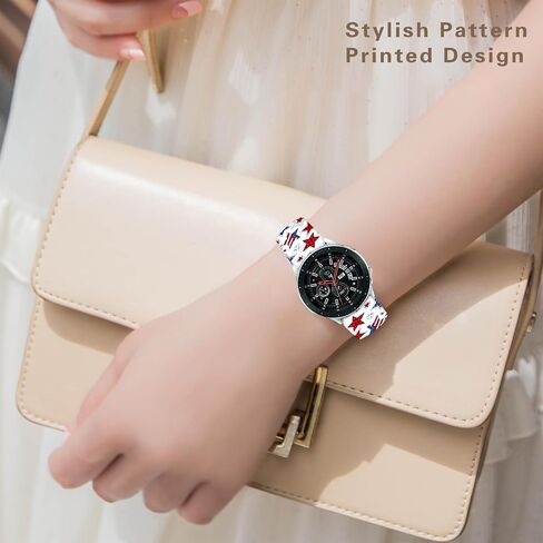 20mm Silicone Band Compatible with Samsung Galaxy Watch 6/6 Classic / 5/5 Pro / 4/4 Classic / 3 / Active 2 1, Sizes 40mm 41mm 42mm 44mm 45mm 46mm, Replacement Strap for Women Men in Saudi Arabia