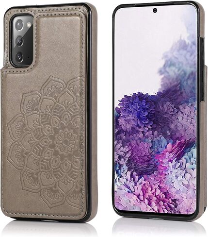 Samsung Galaxy S20 FE 5G Case S20FE Card Credit Holder Wallet Protective Cover with Card Slot and Leather Case for Samsung S20 Fe 6.5Inch (Green) in Saudi Arabia