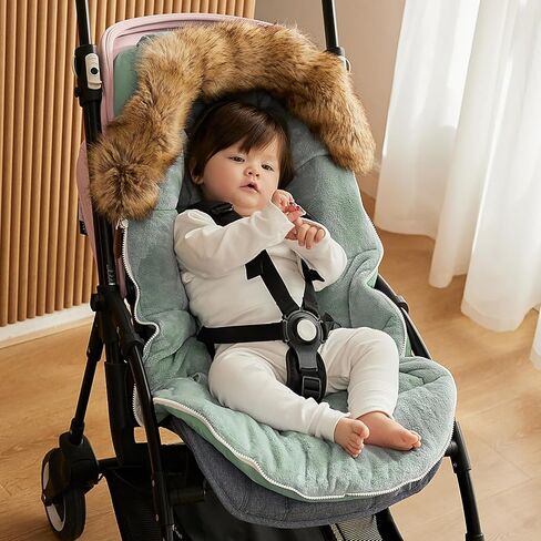 Baby Stroller Bunting Bags Stroller Footmuff Universal Sleeping Bag Winter Outdoor Hooded Bunting Bag Windproof and Water-Resistant Suitable Below 5 ℃ in Kuwait