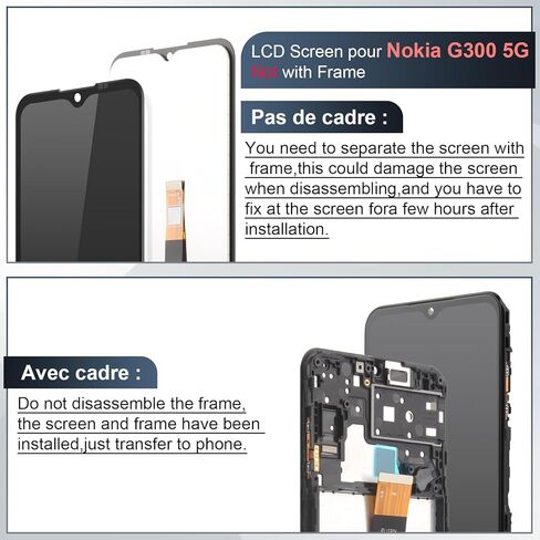 شاشة LCD لنوكيا G300 قطع غيار للشاشة لنوكيا G300 5G N1374DL مجموعة المحولات الرقمية لشاشة تعمل بلمس مع أدوات in Kuwait
