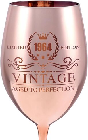 Vintage 1974 Wine Glass - 50th birthday gifts for women - Turning 50 Year Old Birthday Decorations - For Friends, Daughter, Sister Mom in Kuwait