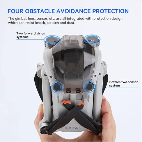 مجموعة XINANEE 3 في 1 قابلة للطي والذهاب، غطاء عدسة Gimbal، حامل المروحة، معدات الهبوط لملحقات DJI Mini 3 Pro Drone - أجزاء بديلة للحماية الواقية in Saudi Arabia