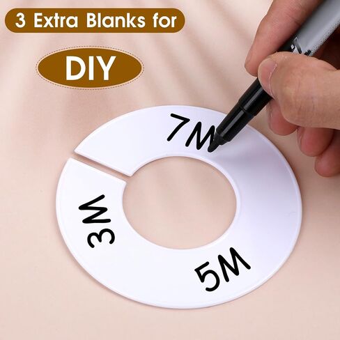 6 PCS Baby Size Closet Dividers, Baby Closet Organizer, Clothes Organizer Rack Size Dividers, Baby Closet Size Dividers for Home Nursery Baby Clothes Organizer (6) in Saudi Arabia