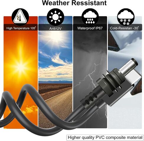 Starlink Mini USB C to DC Power Cable, Starlink Mini Type-C to DC Power Cable, PD 20V Type-C Input to DC Male Output Waterproof, Compatible with 65W+ PD 20V Protocol Power Supply/Source (2M) in Saudi Arabia
