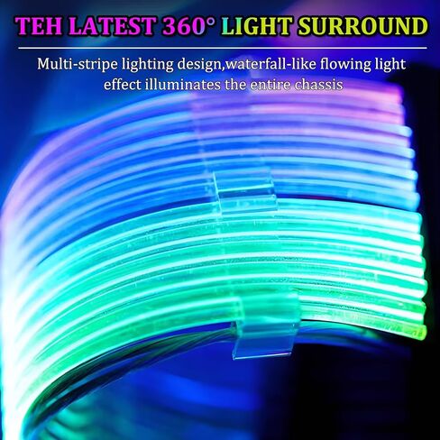 كابل RGB PC، كابل تمديد طاقة RGB قابل للعنونة 24 دبوس ATX، كابل تمديد RGB PC 18AWG كابل تمديد PSU لموصل اللوحة الأم، يدعم كابل متزامن 5 فولت 3 دبابيس، أبيض in Saudi Arabia