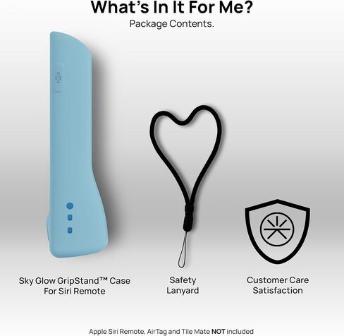 GripStand™ Scratch-Resistant Silicone Remote Cover for Apple TV – Compatible with AirTag, Fits Siri Apple TV 4K/HD (2nd & 3rd Gen), Stand-Up Design, Enhanced Grip, Slate Ocean by 73&Sunny in Kuwait