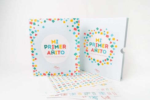 Baby Memory Book - Libro de Recuerdos para bebé Mi Primer Añito - Photo Album Spanish - First Year Keepsake Milestone Hardcover - Scrapbook, Stickers, Slip Case - Regalo in Saudi Arabia