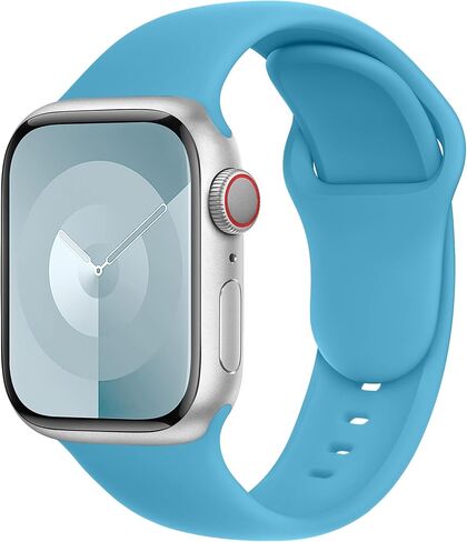 SBC1 Sport Band Compatible with Apple Watch Bands for Women Ultra Se 41mm 40mm 38mm 49mm 45mm 44mm 42mm Men series 9 8 7 6 5 4 3 2 1 iWatch Strap Silicone Black in Kuwait