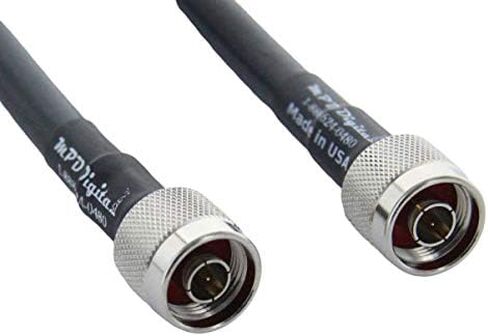 MPD Digital I LMR400 Times كبل محوري للميكروويف I N ذكر إلى N ذكر موصلات I منخفضة فقدان RF Coax I Jumper، CB، راديو هام، أجهزة إرسال، هوائي I 125 قدم in Saudi Arabia