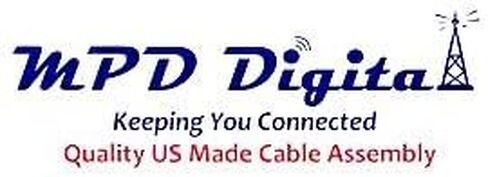 MPD Digital I LMR400 Times كبل محوري للميكروويف I N ذكر إلى N ذكر موصلات I منخفضة فقدان RF Coax I Jumper، CB، راديو هام، أجهزة إرسال، هوائي I 125 قدم in Saudi Arabia