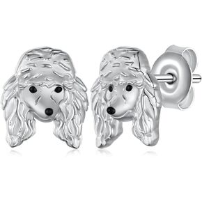 Cavalier King Charles Spaniel Earrings 925 Sterling Silver Cavalier King Charles Stud Earrings Cute Animal Dog Jewelry Gifts for Women Girls