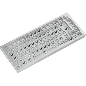 Glorious Modular Mechanical Gaming Keyboard - 75% / Barebones/Pre Built/Black and White (Barebones (Black))