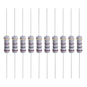 YOKIVE 50 Pcs Metal Oxide Film Resistors, Axis Lead Resistor, Keep Normal Circuit Operation, Great for Electric Power Equipment (Grey, 1W, 51 Ohm)